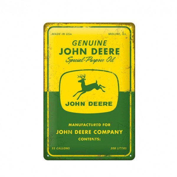 John Deere 'Special Purpose Oil' Tin Sign