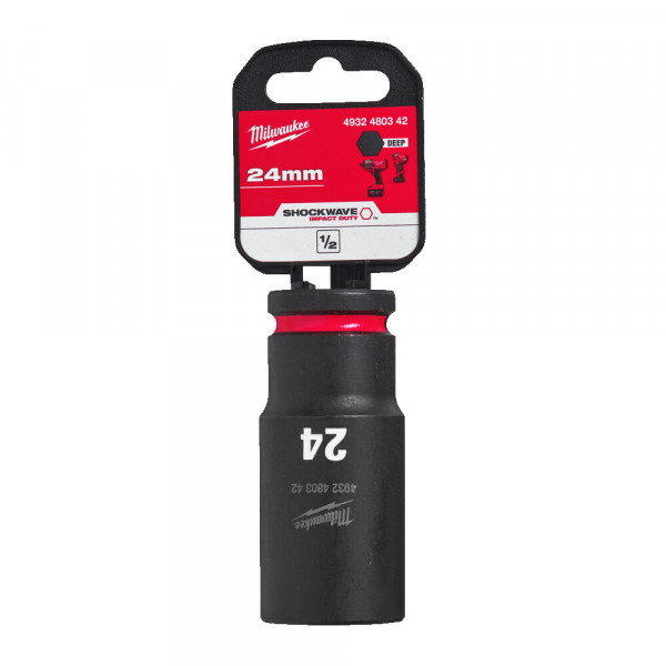 Milwaukee SHOCKWAVE™ IMPACT DUTY ½″ Impact Sockets 24mm