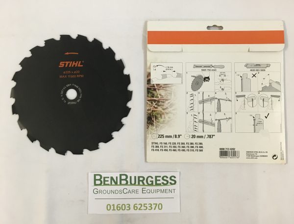 STIHL Circular Saw Blade, Chisel-Tooth (22 Teeth) 225MM - Image 2