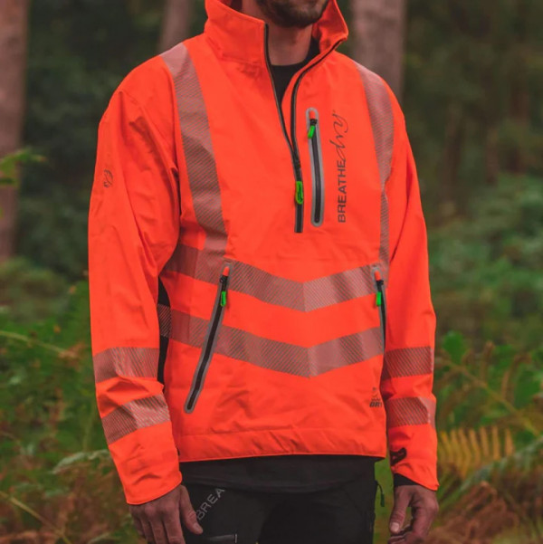 Arbortec BreatheDry® Hi-Vis Waterproof Smock - Orange