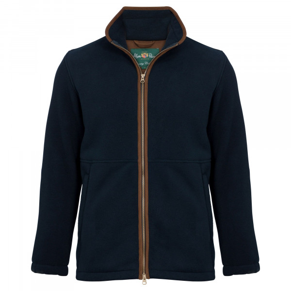 Alan Paine Aylsham Windblock Fleece - Navy