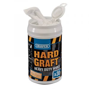 Draper Hard Graft Anti Bacterial Wipes (Pack of 30) 99774