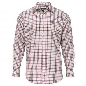 Alan Paine Ilkley Country Shooting Fit Shirt - Red Checked