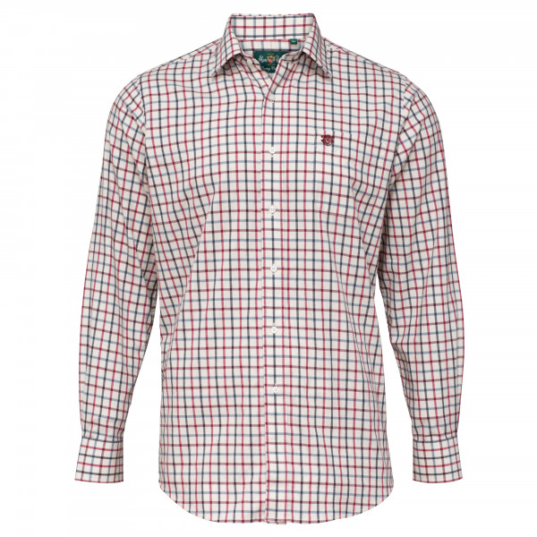 Alan Paine Ilkley Country Shooting Fit Shirt - Red Checked