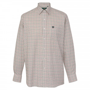 Alan Paine Ilkley Mens Country Check Shirt - Red