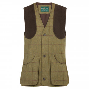 Rutland Tweed Shooting Waistcoat - Lichen