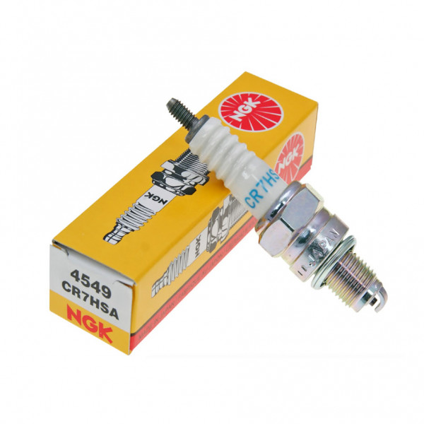 NGK CR7HSA Spark Plug (4549) – For Kymco DJ 50 S 4T, Scooter & ATV, Nickel Alloy, Japan