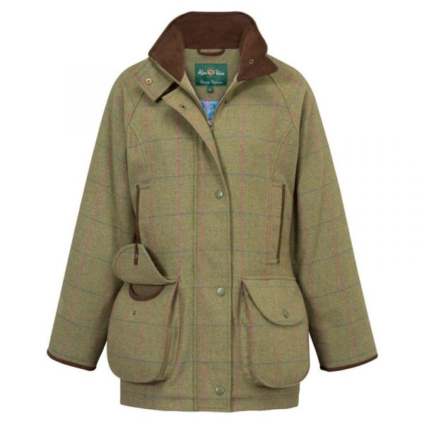 Combrook Ladies Tweed Shooting Coat - Juniper