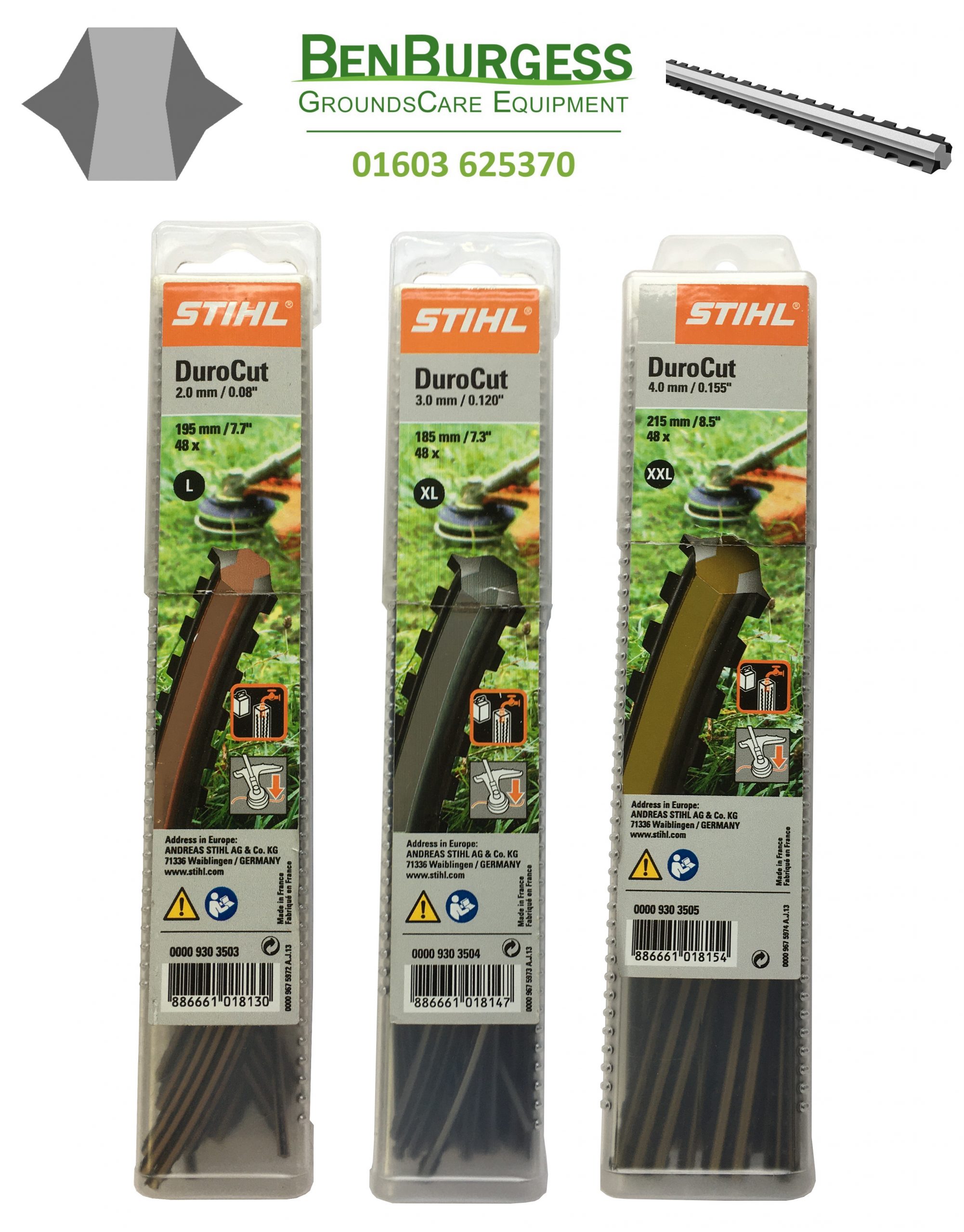 Stihl Line Pieces for DuroCut Mowing Heads Ben Burgess