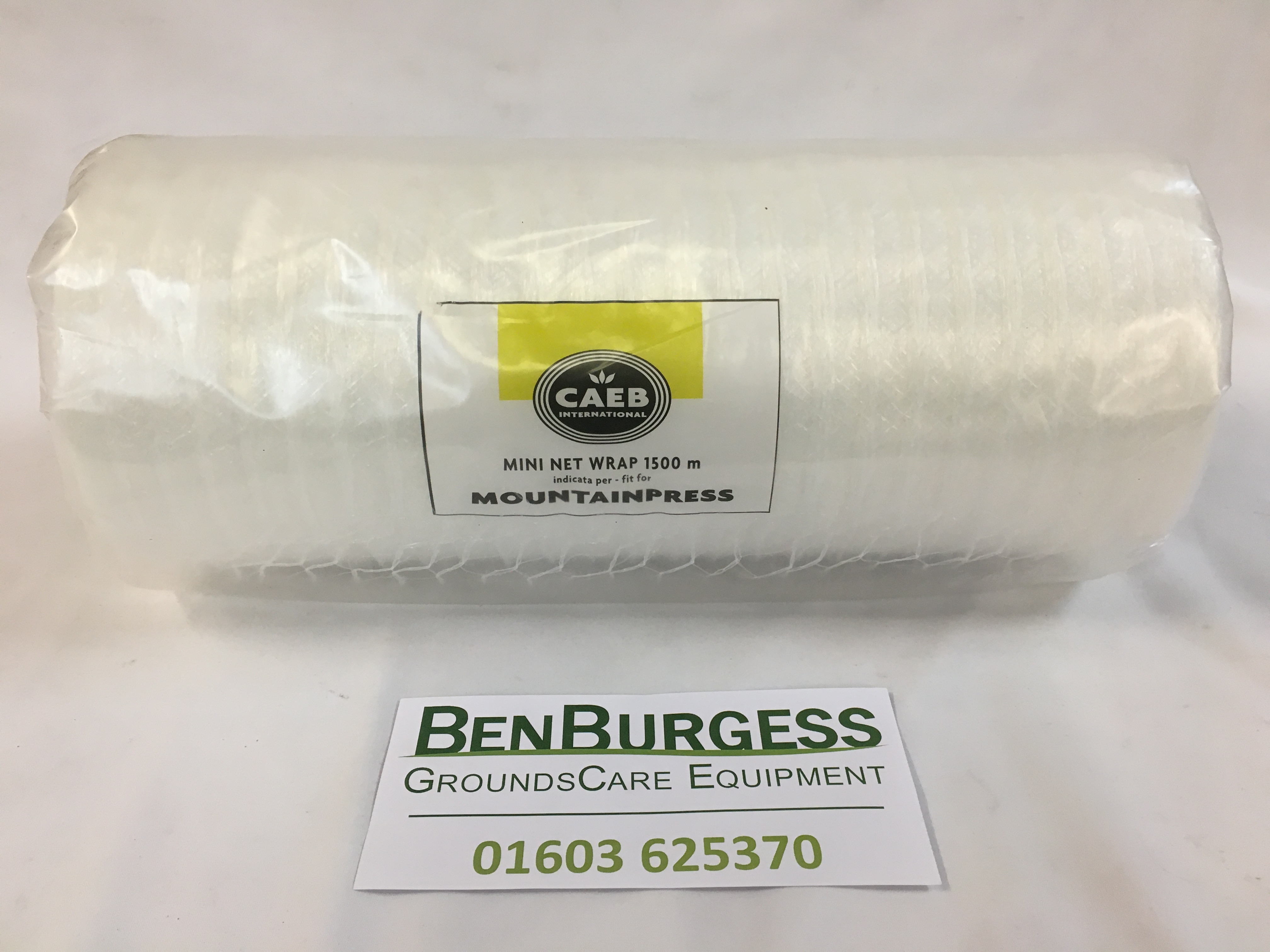 CAEB Mountain Press Baler Net Wrap Roll Ben Burgess GroundsCare