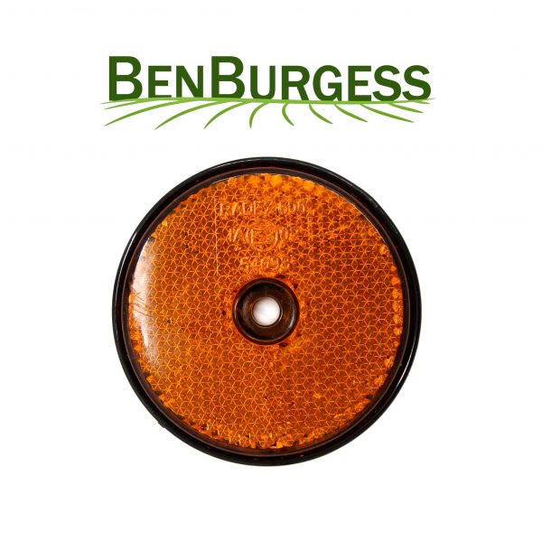 Round Side Reflector (Amber)