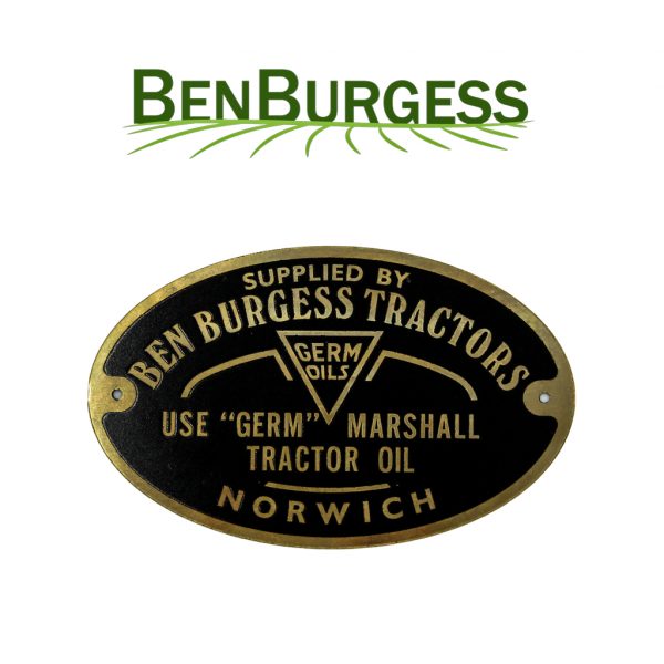 Ben Burgess Tractors Plaque