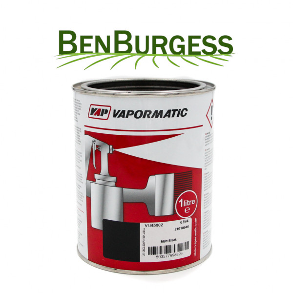 Vapormatic Matt Black Paint 1L VLB5002