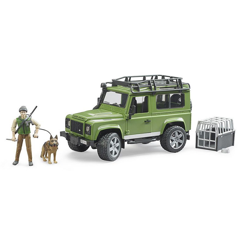 Bruder 02587 Land Rover Defender with Forest Ranger Dog