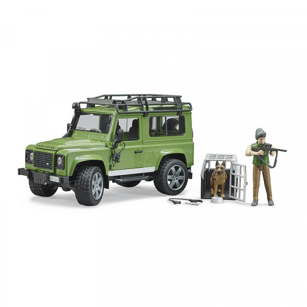 Bruder 02587 Land Rover Defender with Forest Ranger & Dog - Image 3