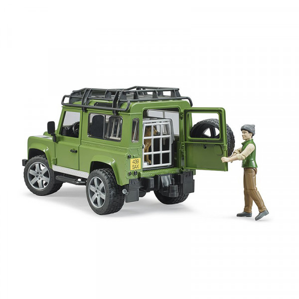Bruder 02587 Land Rover Defender with Forest Ranger & Dog - Image 2