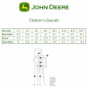 Kids overalls size guide