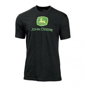 John Deere Black Classic Logo T-Shirt