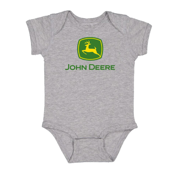 John Deere Grey Infant Body Suit