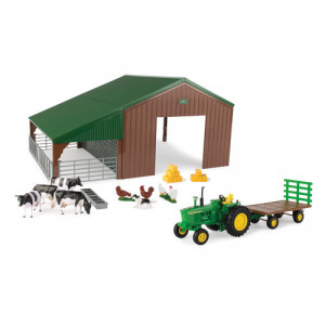 John Deere Farm Building with Tractor Play Set