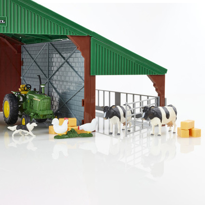 John Deere Farm Building with Tractor Play Set