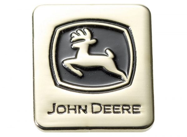 John Deere Black Logo Pin
