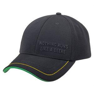 John Deere Baseball Cap Rubber Print Nothing Runs like a Deere