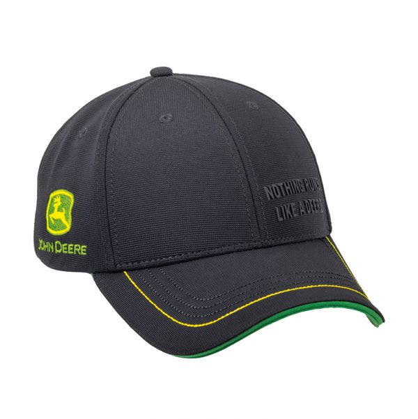 John Deere Baseball Cap Rubber Print Nothing Runs like a Deere