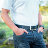 John Deere Leather Belt
