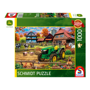 John Deere 5050E Tractor On The Farm Jigsaw Puzzle