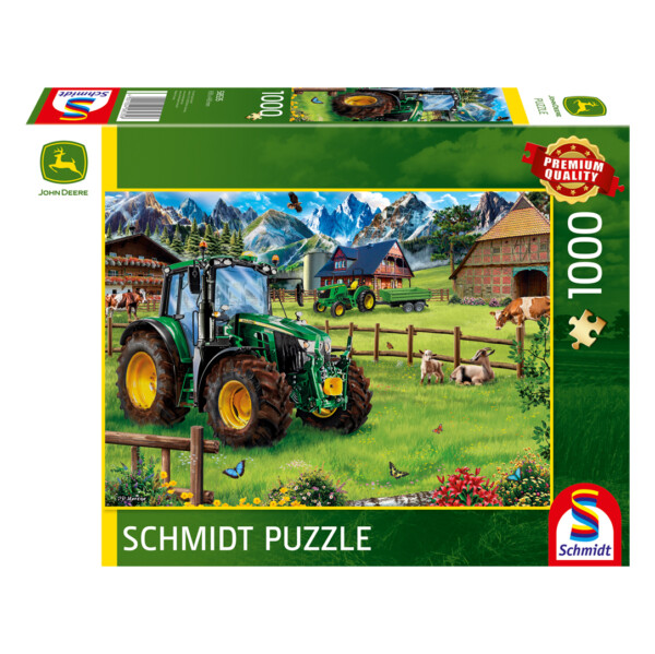 John Deere Tractor 6120M In The Alpine Foothills Puzzle