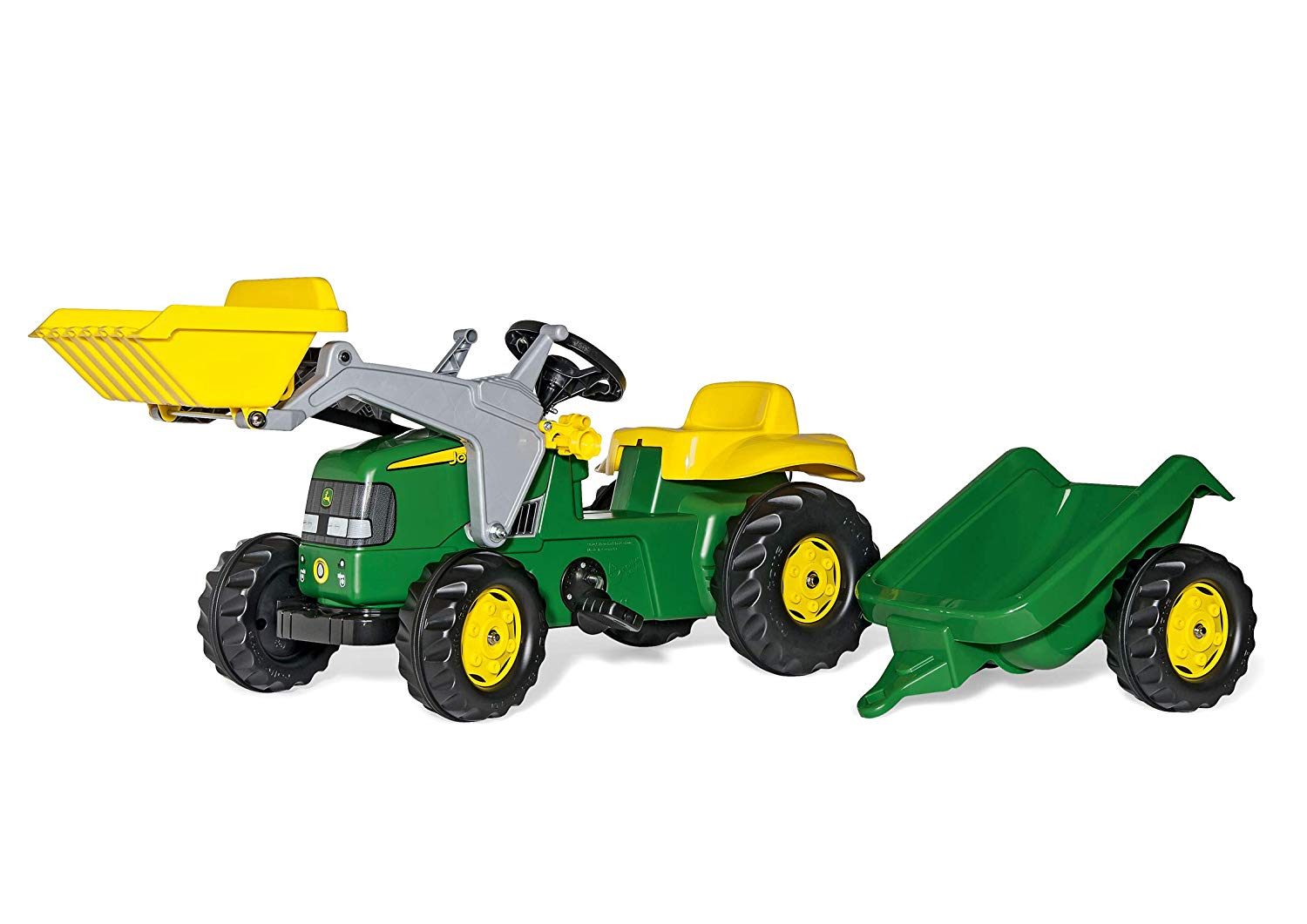john deere tractor and trailer with steering wheel sounds