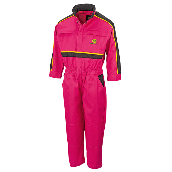 John Deere Pink Childrens Overalls Ben Burgess