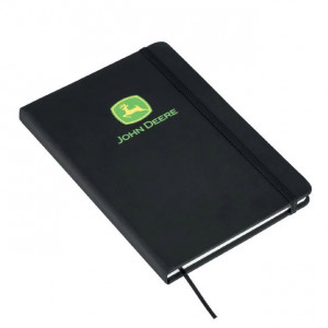 John Deere Black Soft Cover Notebook