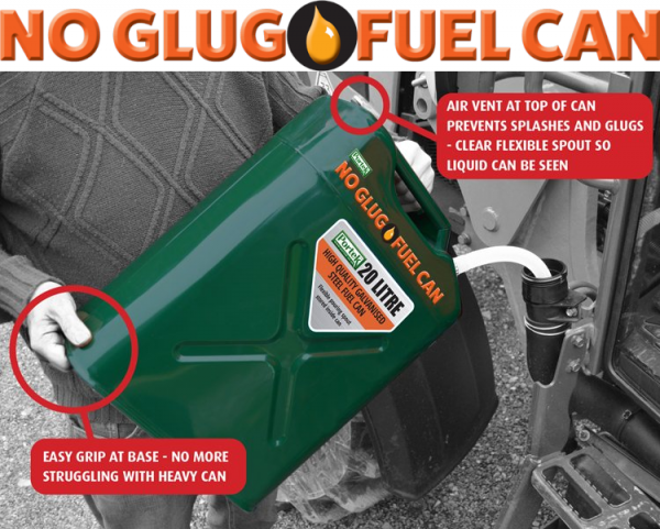 Portek No Glug Fuel Can - Image 2