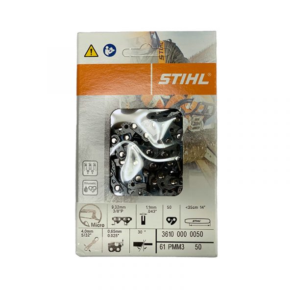 STIHL 14" Saw Chain Loop 3/8" P 1.1 mm 50 Links 36100000050