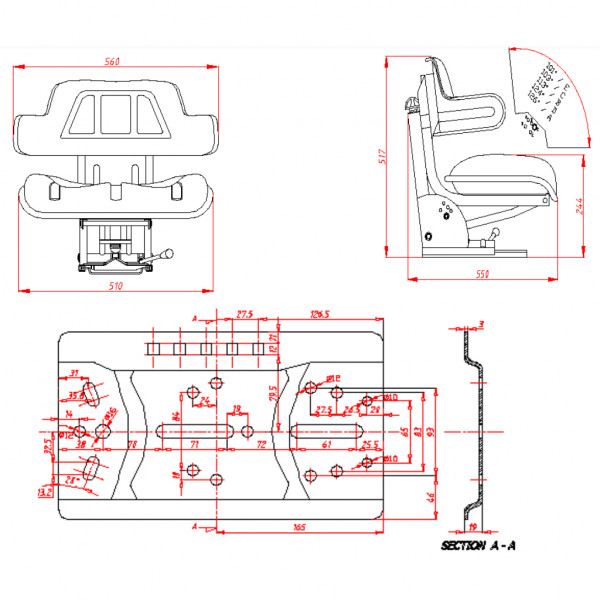 Vapormatic Wraparound Seat VLD1682