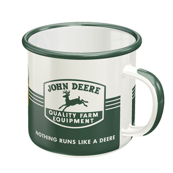 John Deere Enamel Mug 'Quality Farm Equipment'