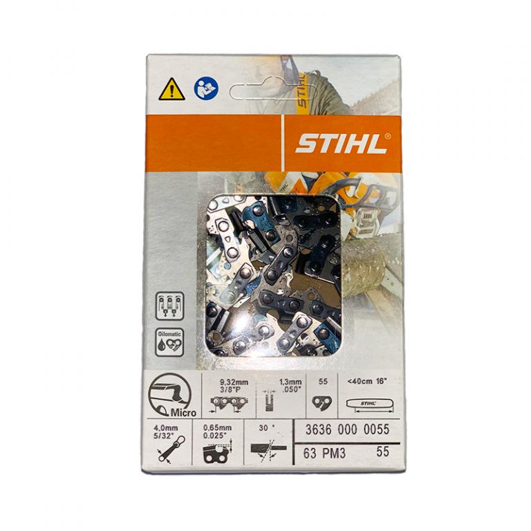 STIHL 16" Saw Chain Loop PM3 3/8"P 55 Links 36360000055 Ben Burgess