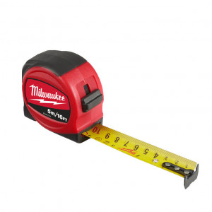 Milwaukee 5m Slimline Tape Measure Metric Only 48227717