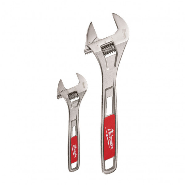 Milwaukee Adjustable Wrench Twin Pack 150/250mm 48227400