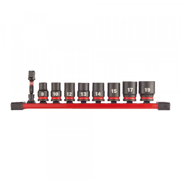 Milwaukee SHOCKWAVE™ IMPACT DUTY ⅜″ Socket Rail Set (9pc)