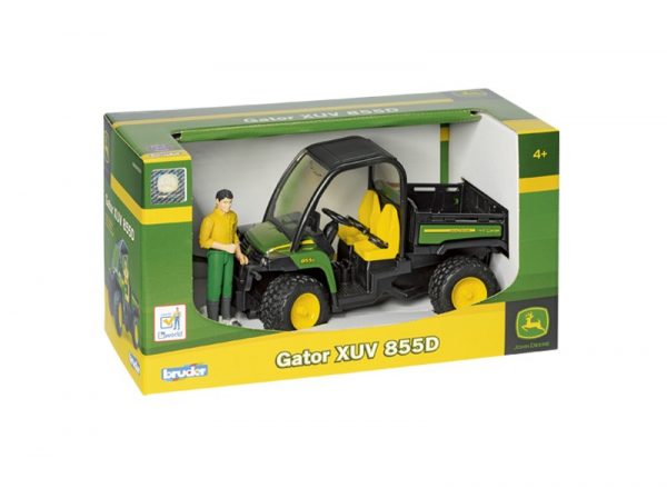 Bruder 09812 John Deere Gator XUV 855D 4x4 with Driver - Image 2