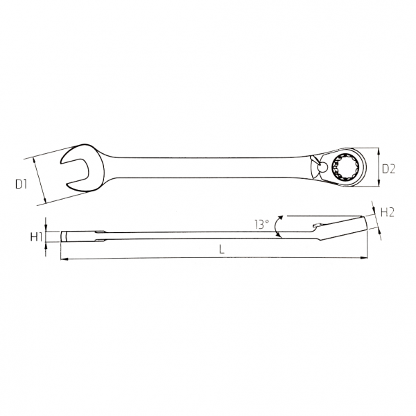 John Deere Reversible Speed Wrench (Multiple Sizes) MCKTG213M