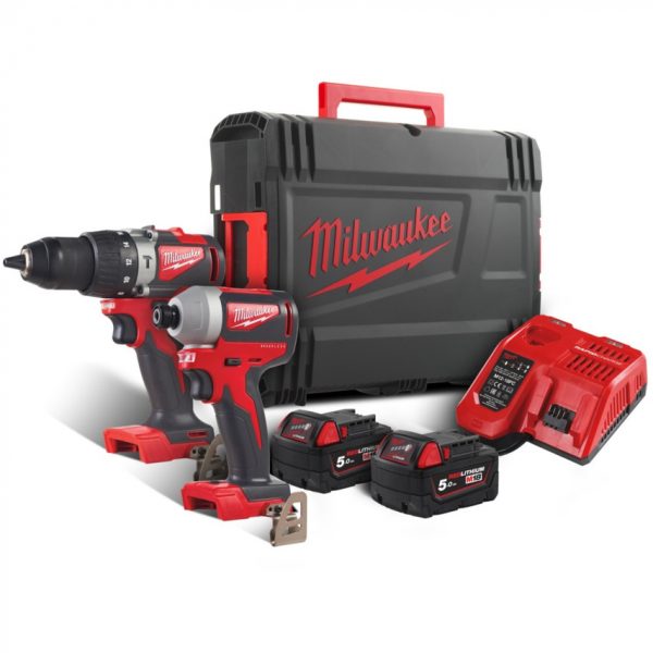 Milwaukee M18 Drill & Impact Gun Set