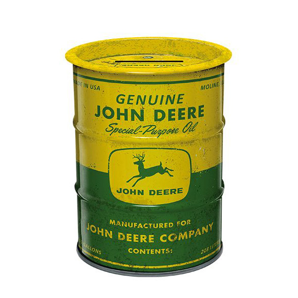 John Deere Money Box Oil Barrel