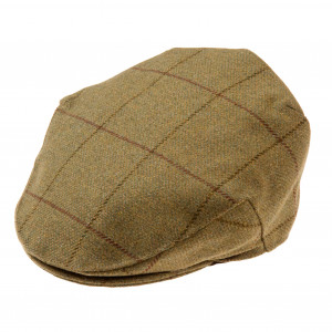 Alan Paine Rutland Tweed Flat Cap - Lichen